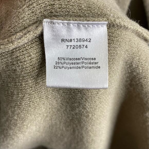 Twelve Love Womens size Small Long Line Open Cardigan Tan Beige Vanilla Girl - Picture 11 of 12